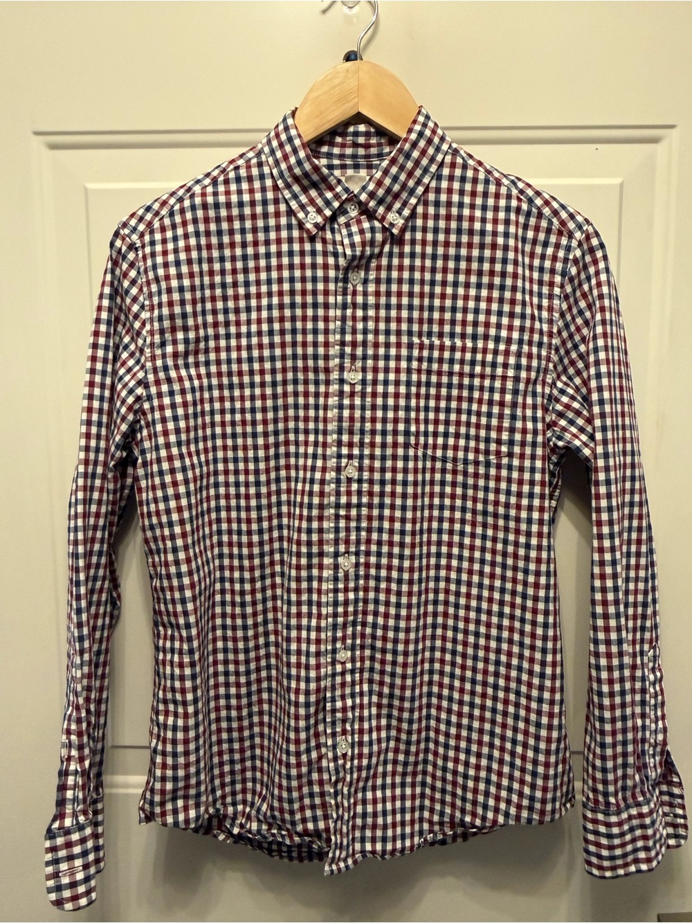 Crewcuts Red, Blue & White Gingham Button-Down Shirt